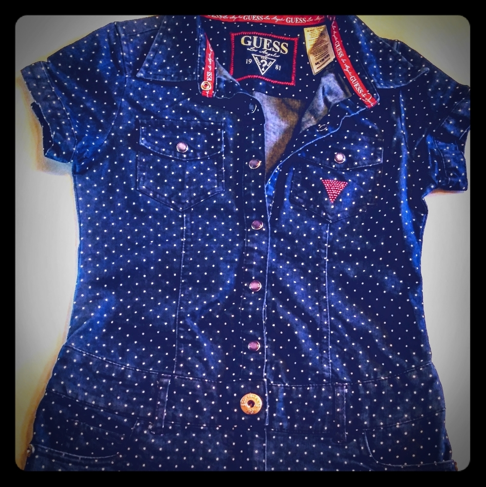 Guess Girls Jean Dress Size M 10/12
